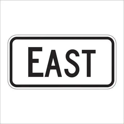 M3-2 East Directional Auxiliary Sign 1