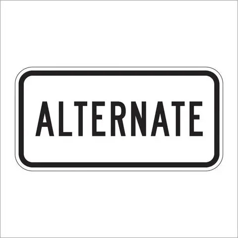 M4-1 Alternate Route Auxiliary Sign 1