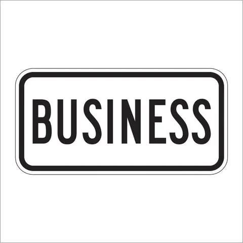 M4-3 Business Route Auxiliary Sign 1