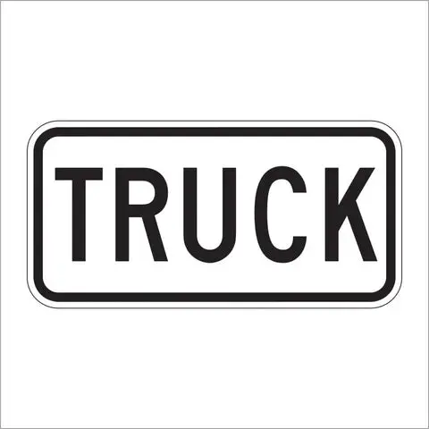 M4-4 Truck Route Auxiliary Sign 1