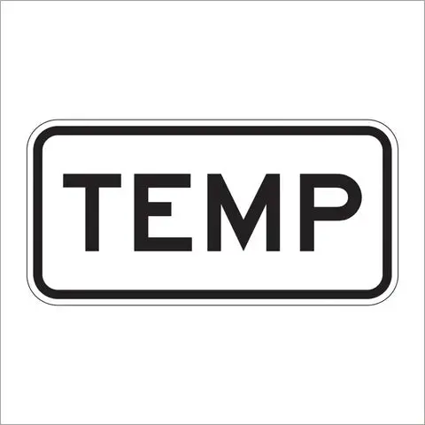 M4-7A Temp Route Auxiliary Sign 1