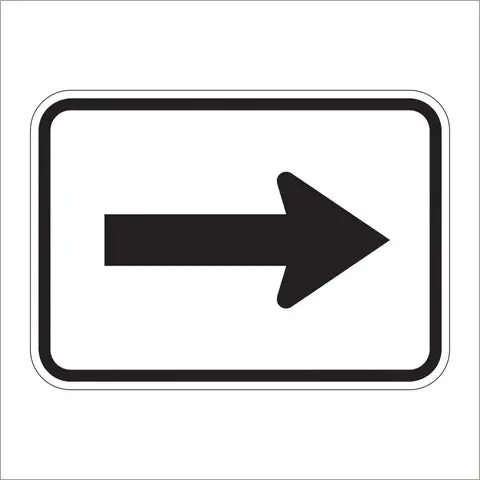 M6-1 Arrow Auxiliary Sign 1