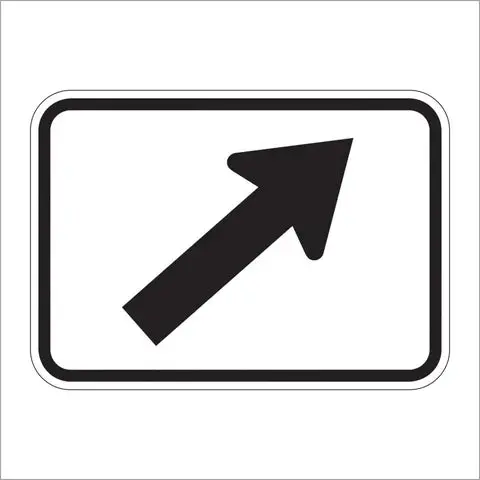 M6-2 Diagonal Arrow Auxiliary Sign 1