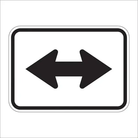 M6-4 Double Arrow Auxiliary Sign 1