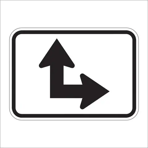 M6-6 Straight Arrow Auxiliary Sign 1
