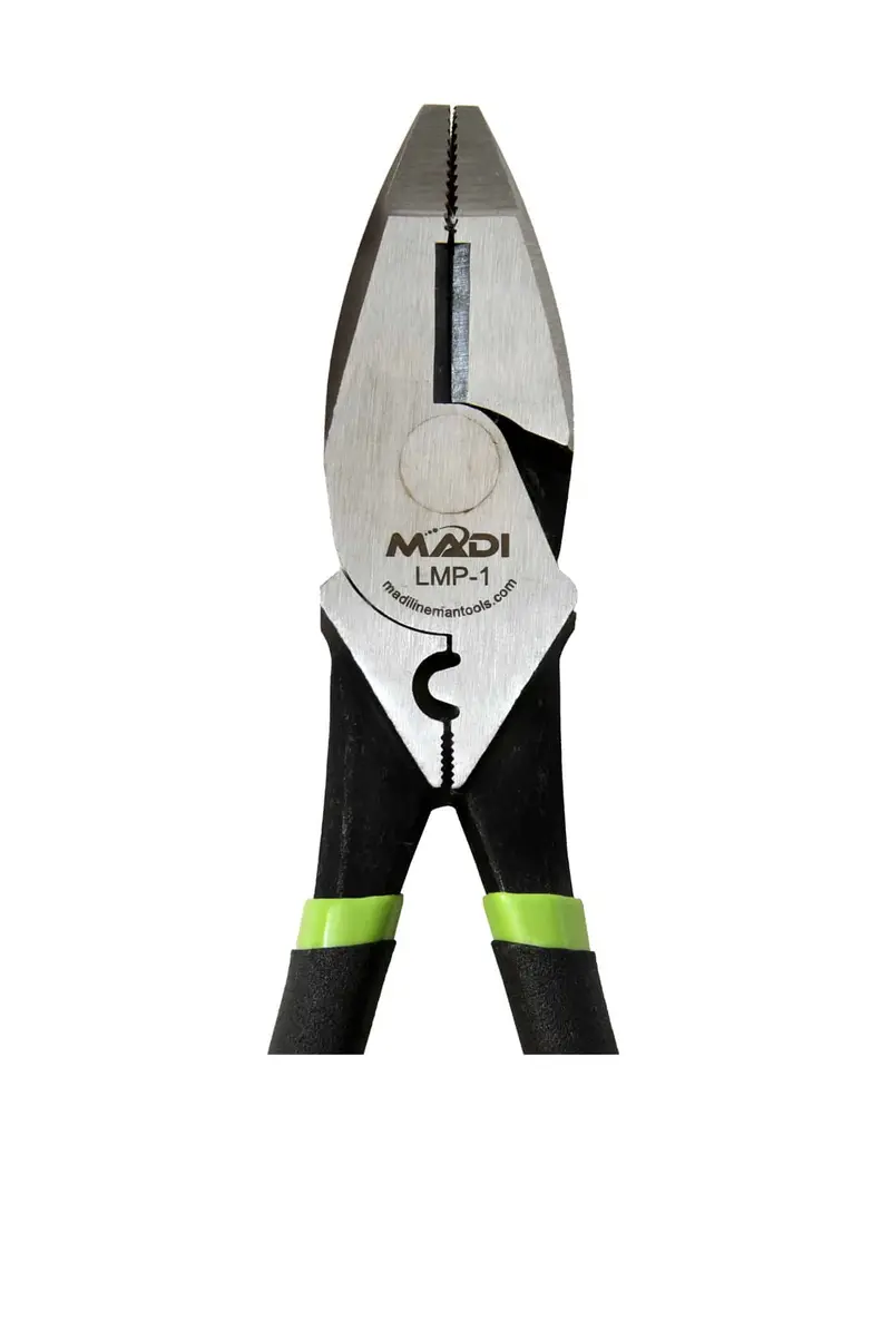 Madi 9" High Leverage Lineman Pliers With Crimper And Secondary Gripping Surface Lmp-1 2