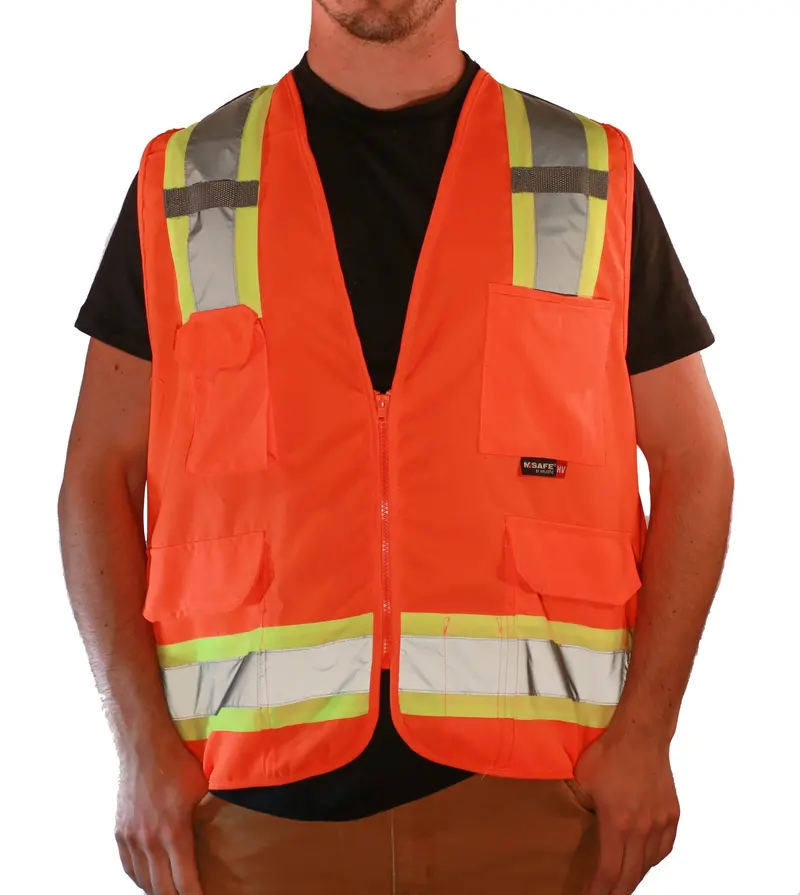 Majestic Class 2 Solid Surveyor Safety Vest 1