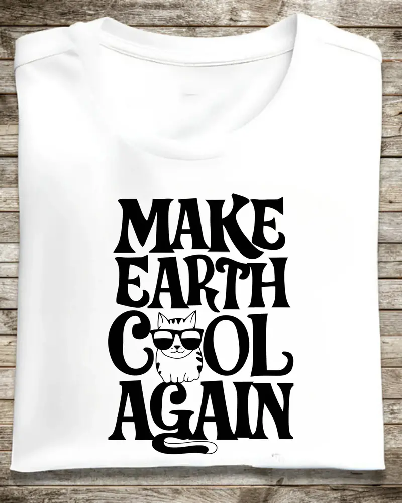 Make Earth Cool Again Cotton Tshirt 1
