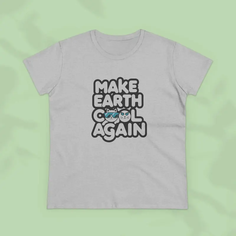 Make Earth Cool Again Planet Cotton Women Tees 11