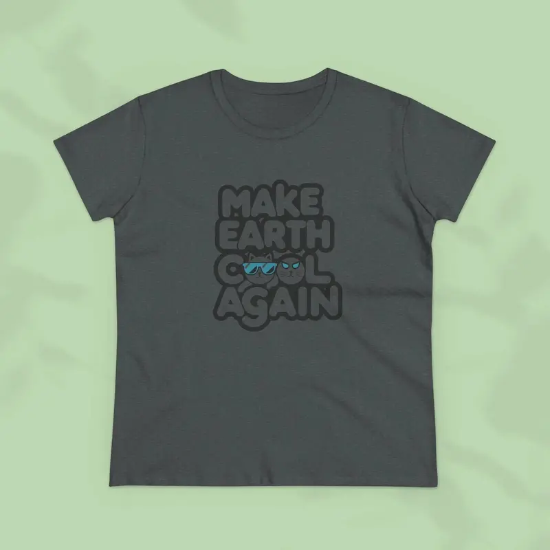 Make Earth Cool Again Planet Cotton Women Tees 13