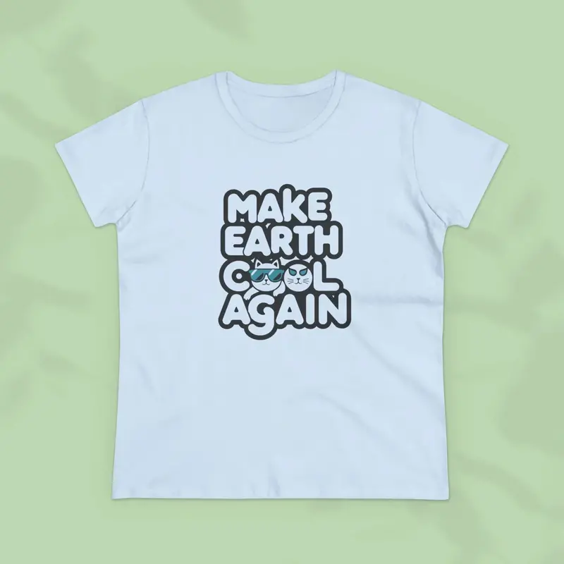 Make Earth Cool Again Planet Cotton Women Tees 15