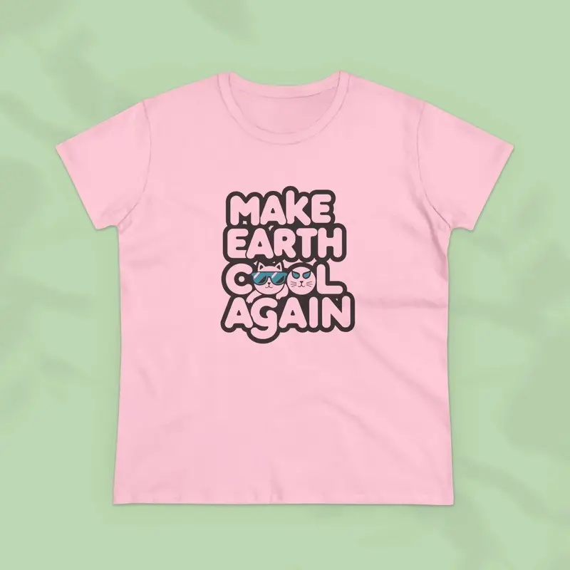 Make Earth Cool Again Planet Cotton Women Tees 9