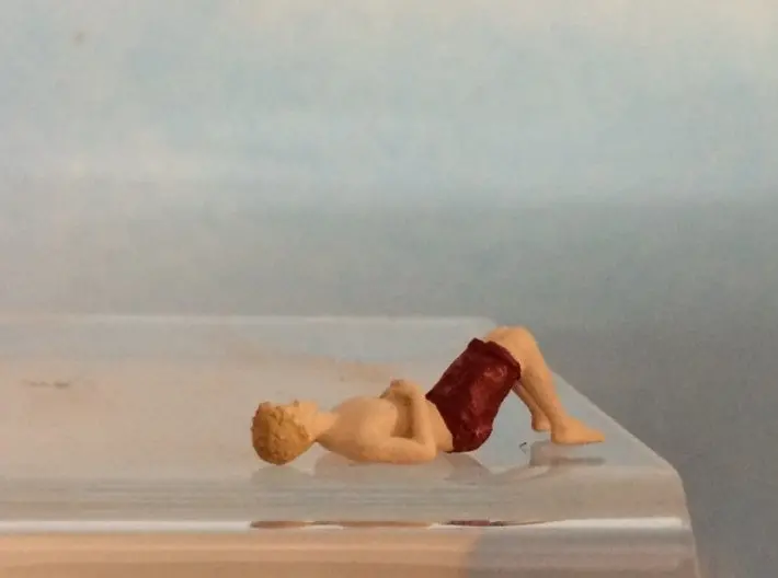 Male Swimsuit Lying On Back 1