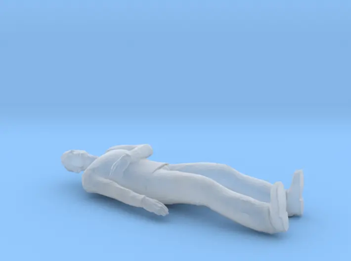 Man Lying Arm On Chest 1