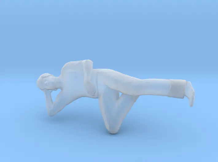 Man Lying Left Leg & Arm Bent 3