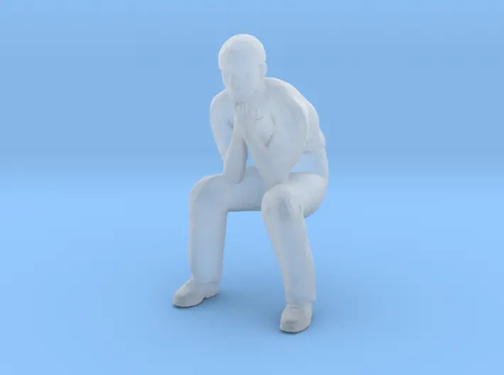 Man Sitting Head Bandaged 2