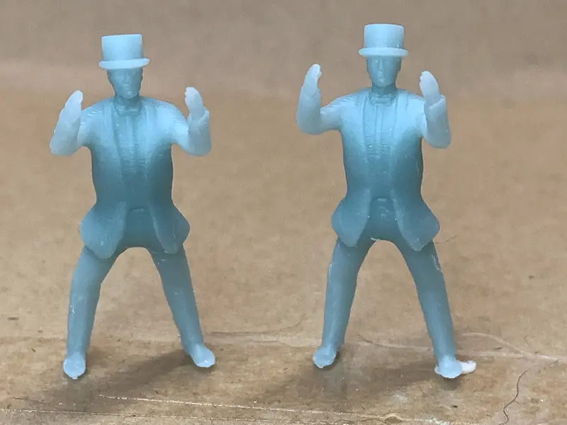 Man Standing Hands Air Suit Top Hat 2
