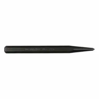 Mayhew Center Punch - Full Finish, 5 In, 3/16 In Tip, Alloy Steel #24002 1