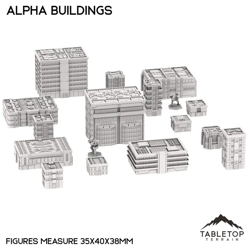 Mecha City Alpha Buildings 1