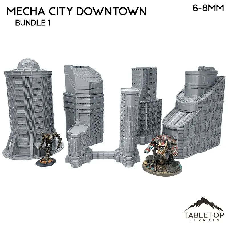 Mecha City Downtown Buildings - Bundle 1 1