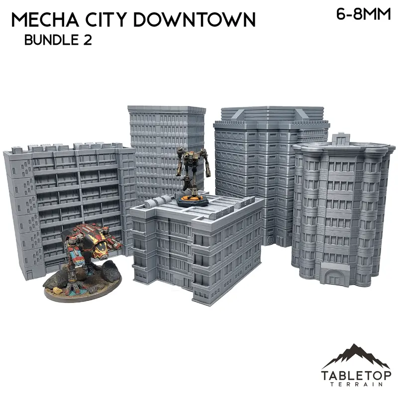 Mecha City Downtown Buildings - Bundle 2 1
