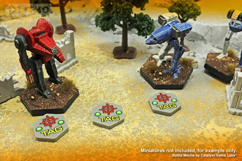 Mecha Target Acquisition Gear Tokens Compatible With Battletech (10) 2