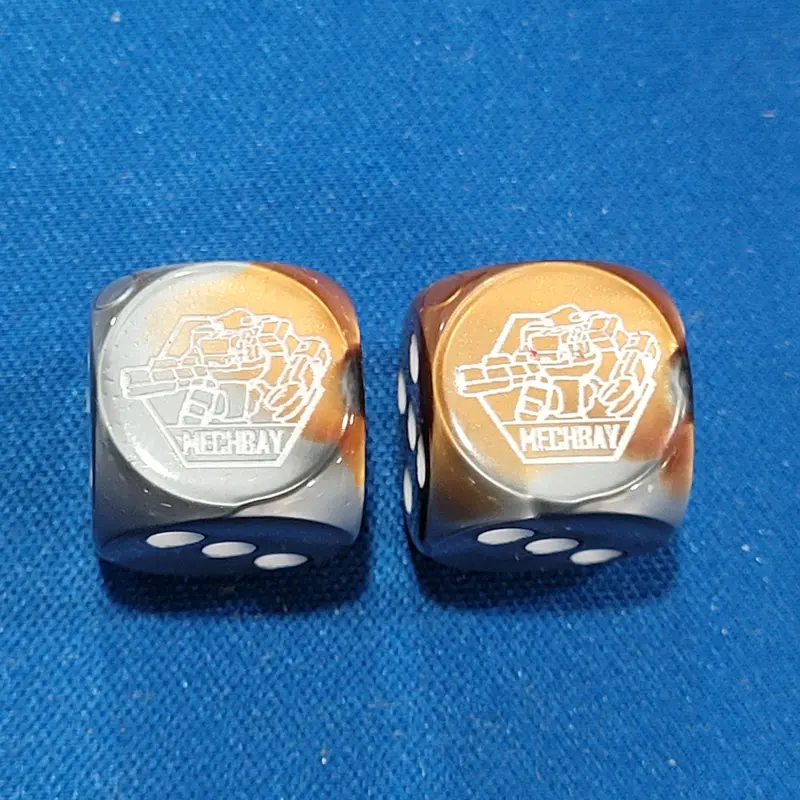 Mechbay Podcast Dice Pair 1