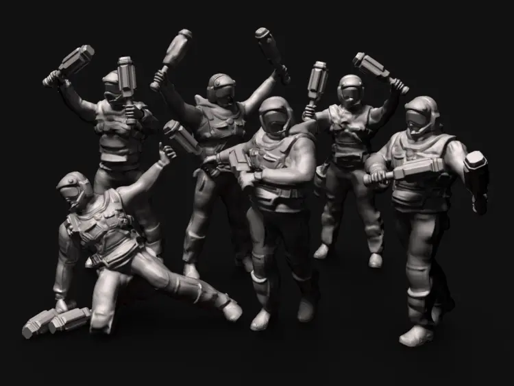 Mechbay Signals Crew (6) 6Mm 2
