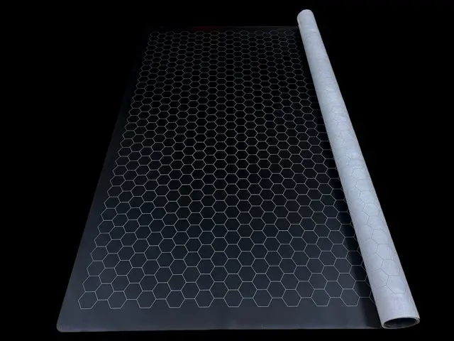 Megamat 1" Reversible Black-Grey Hexes 1