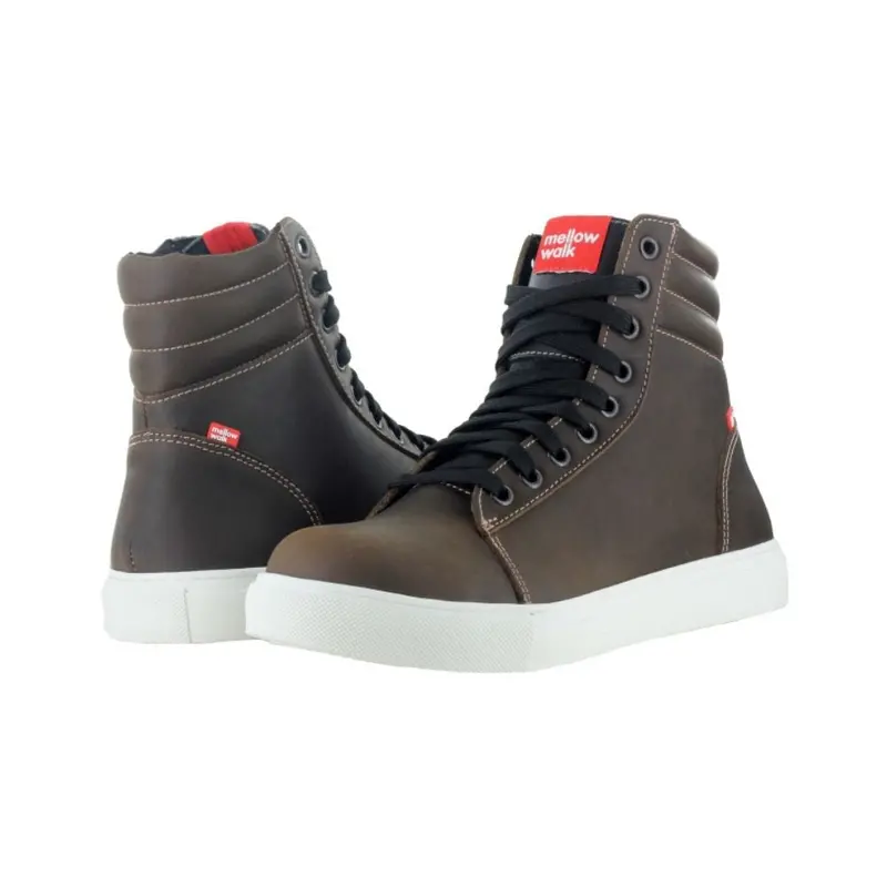 Mellow Walk Jessica Women's Sd+ High Top 6" Steel Toe Work Shoe 486074 - Brown 2