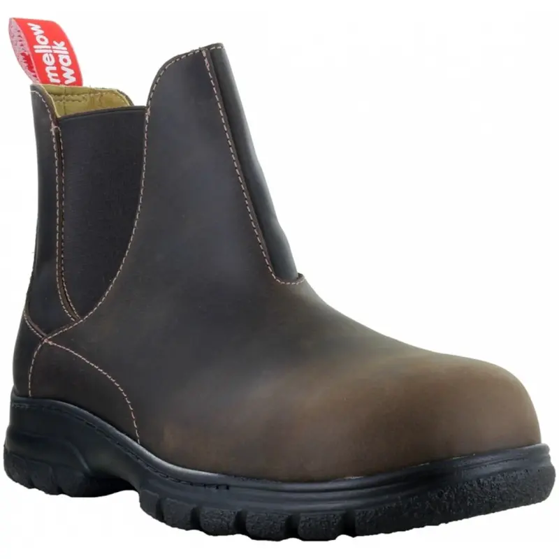 Mellow Walk Maddy Women's Composite Toe Pull On Work Boot Brown 446128X 1