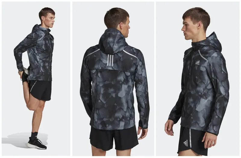 Men • Running Marathon Fast Graphic Jacket He4562 2