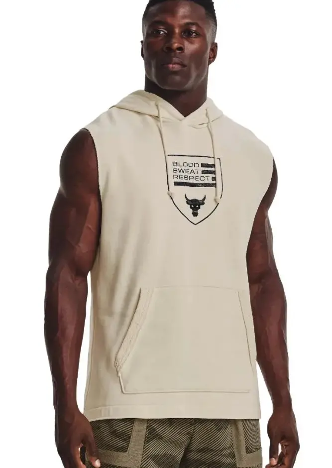 Men's Project Rock Heavyweight Terry Sleeveless Hoodie 1370462-279 3