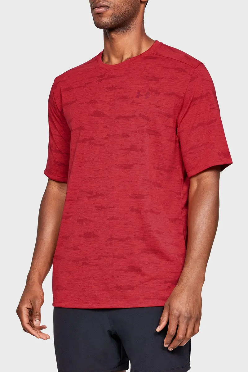 Men's Ua Microthread Print Short Sleeve 1321930-633 2