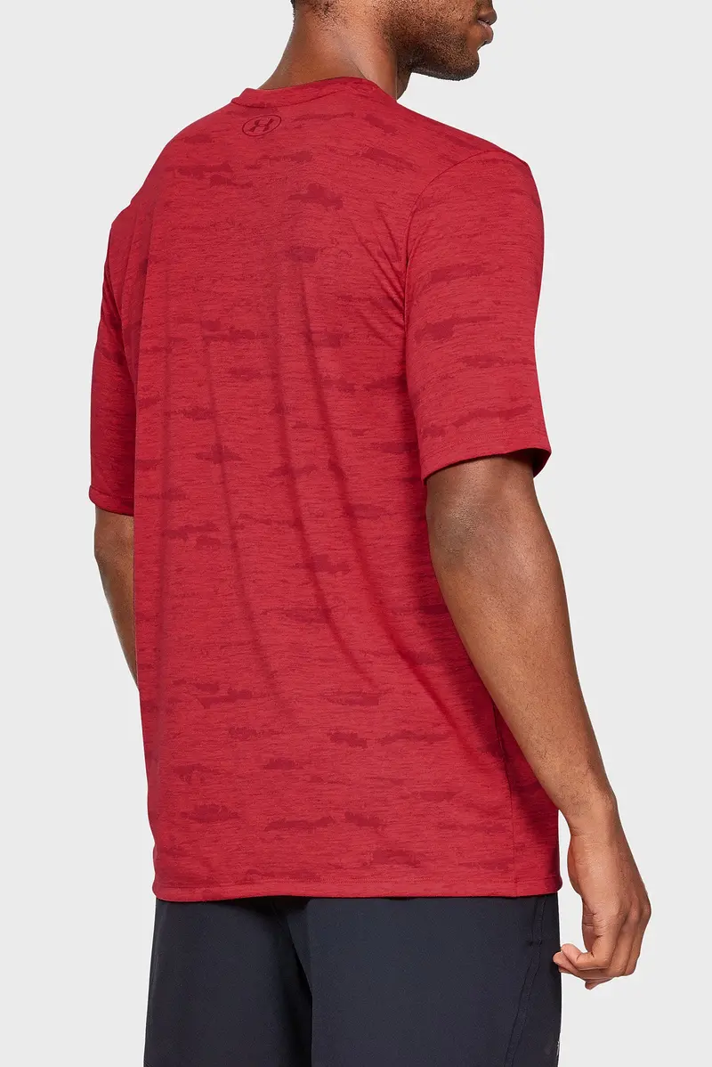 Men's Ua Microthread Print Short Sleeve 1321930-633 3