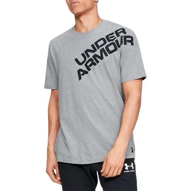 Men's Ua Wordmark Shoulder Short Sleeve  1344227-035 1