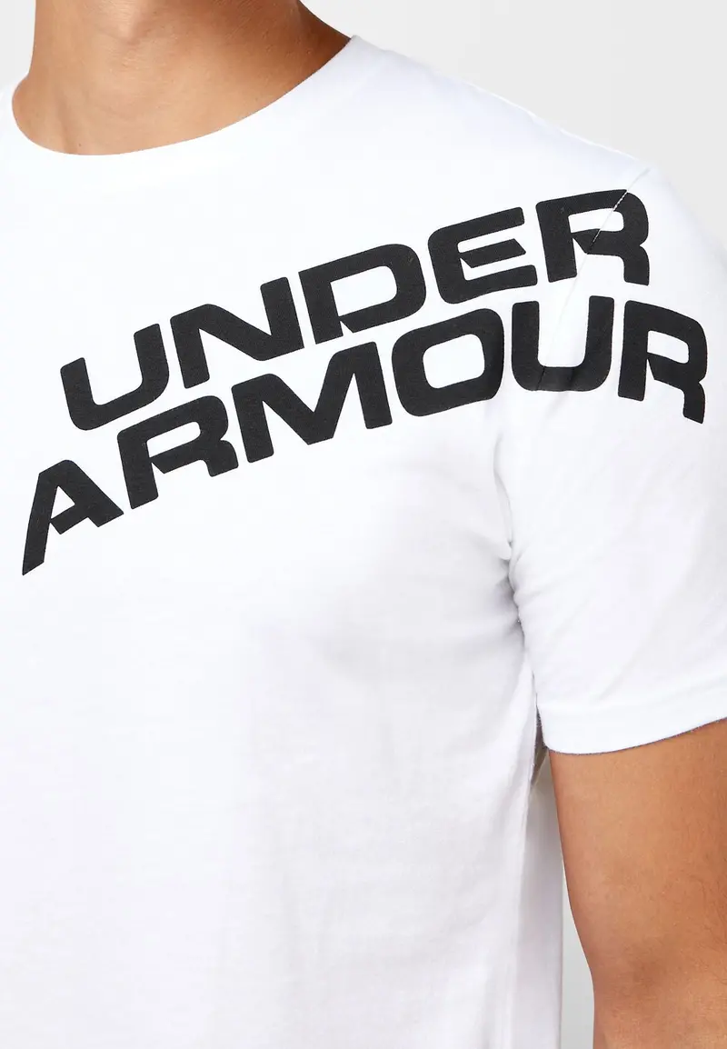 Men's Ua Wordmark Shoulder Short Sleeve 1344227-100 4