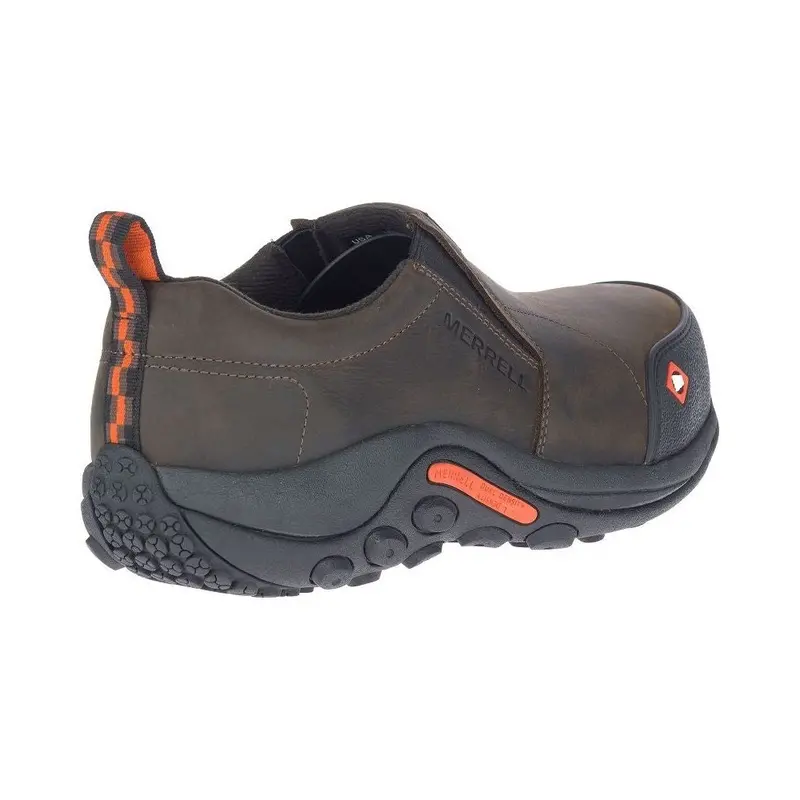 Merrell Jungle Moc Men's Composite Toe Slip On Work Shoes - Espresso J003345 4