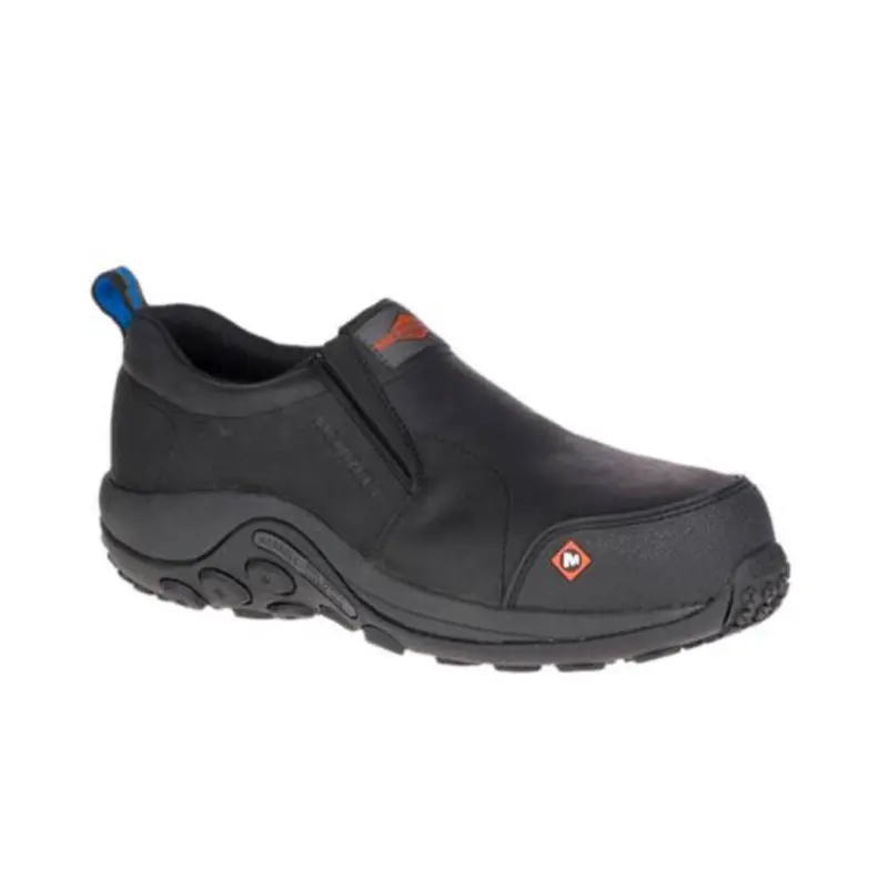 Merrell Jungle Moc Unisex Composite Toe Slip On Work Shoes - Black J003347 1