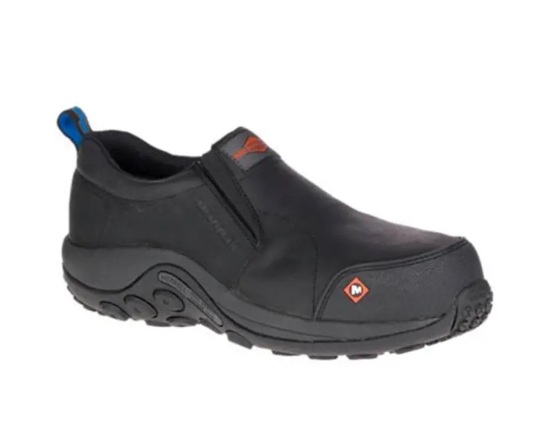 Merrell Jungle Moc Unisex Composite Toe Slip On Work Shoes - Black J003347 2