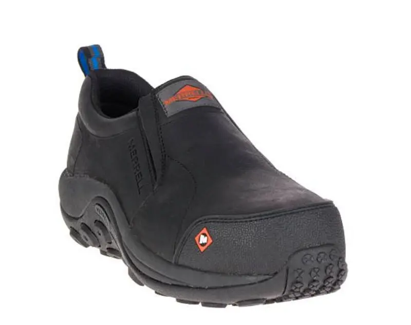 Merrell Jungle Moc Unisex Composite Toe Slip On Work Shoes - Black J003347 3