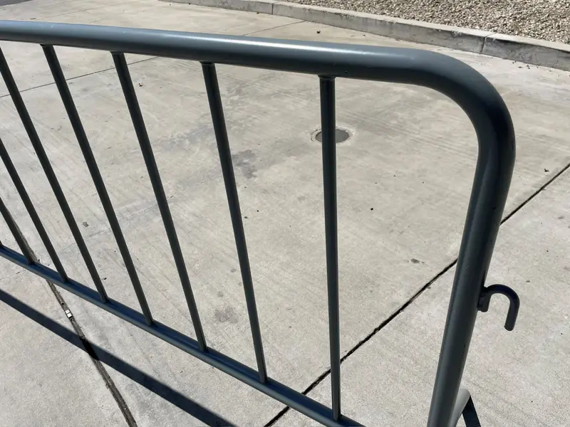 Metal 8.5 Ft Crowd Control Barricades - Interlocking Barriers 10