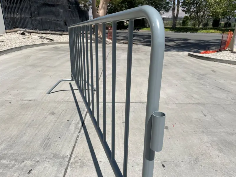 Metal 8.5 Ft Crowd Control Barricades - Interlocking Barriers 12
