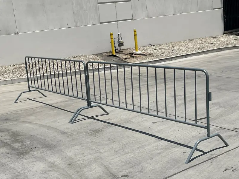 Metal 8.5 Ft Crowd Control Barricades - Interlocking Barriers 15