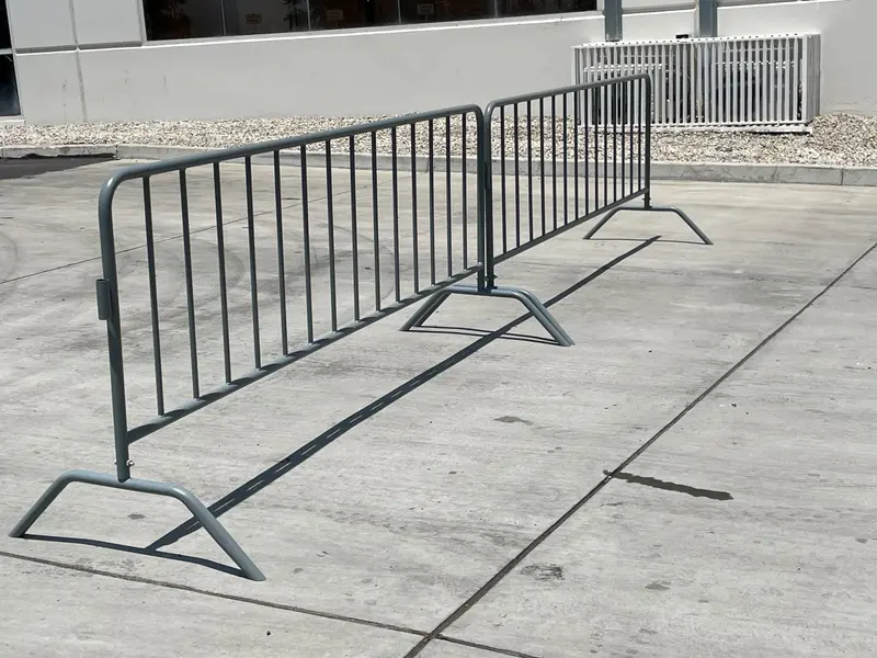 Metal 8.5 Ft Crowd Control Barricades - Interlocking Barriers 16