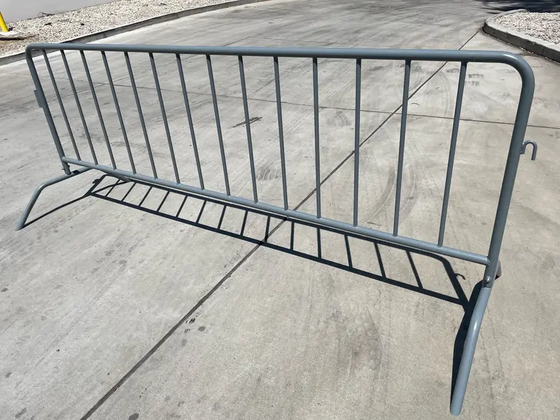 Metal 8.5 Ft Crowd Control Barricades - Interlocking Barriers 18