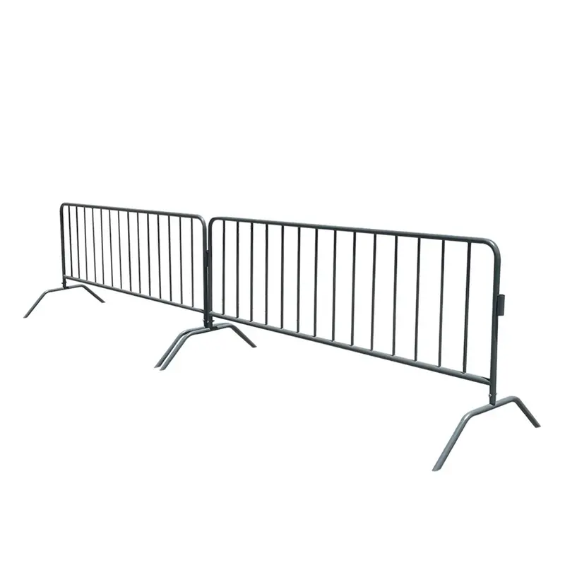 Metal 8.5 Ft Crowd Control Barricades - Interlocking Barriers 9