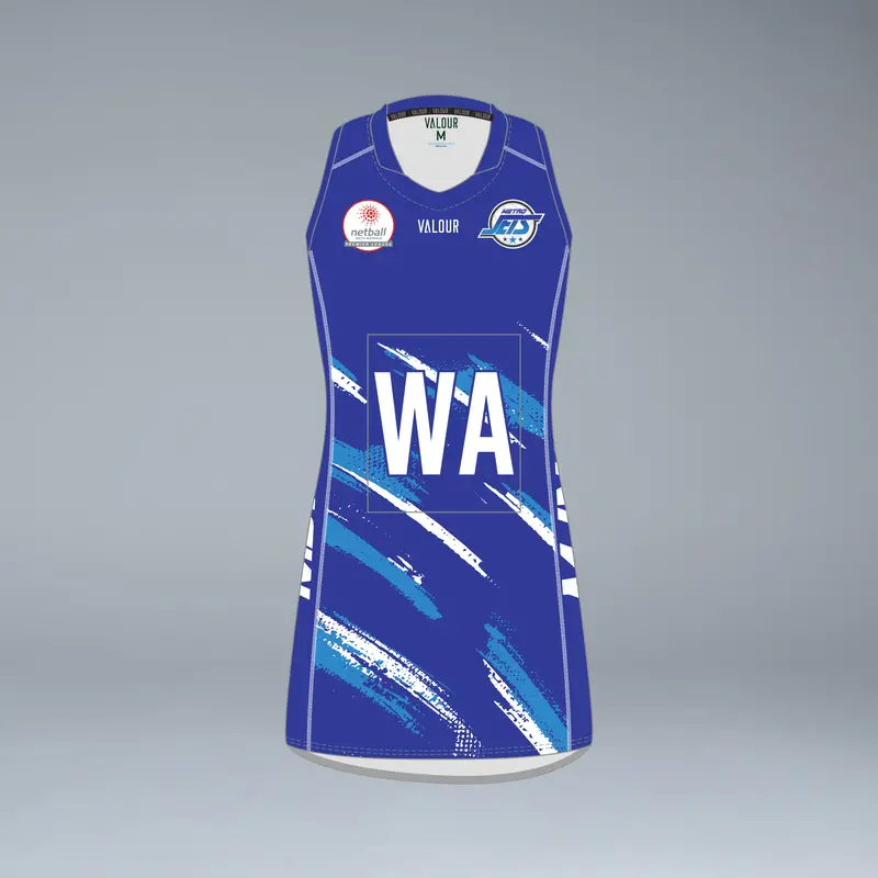 Metro Jets Netball Dress Plain Back 1