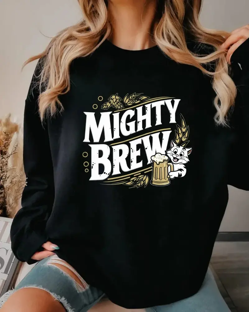 Mighty Brew Ultra Cotton Crewneck Sweatshirt 1