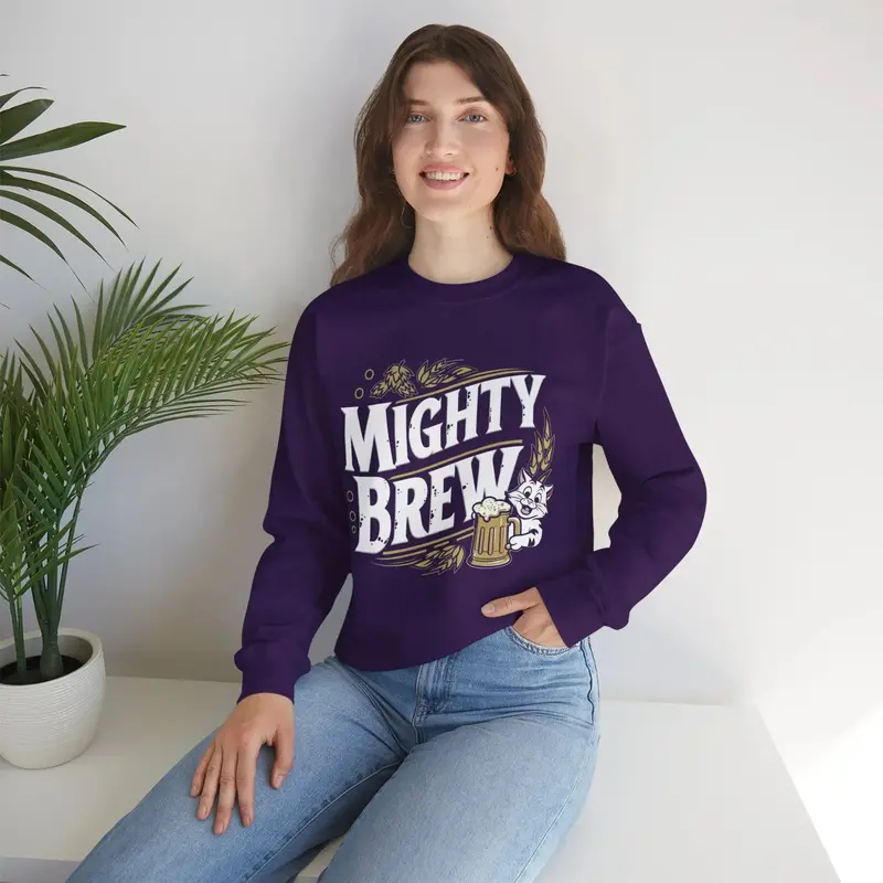 Mighty Brew Ultra Cotton Crewneck Sweatshirt 10